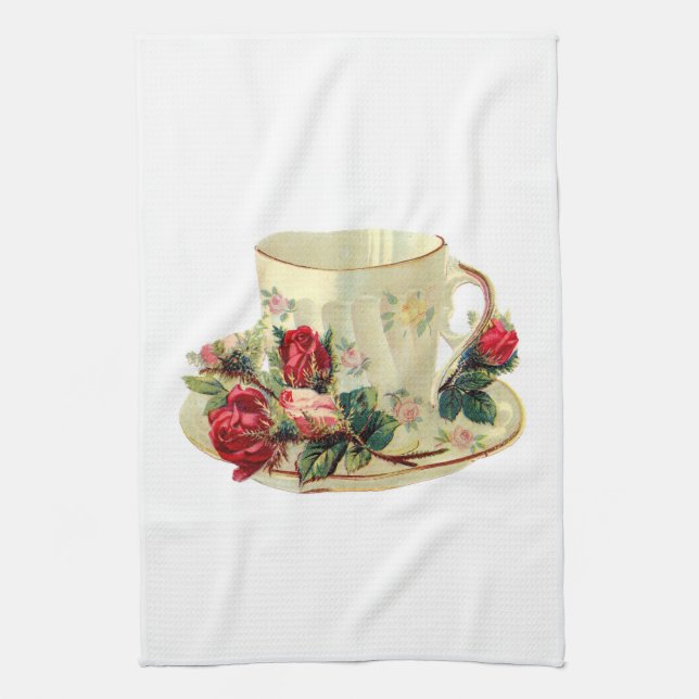 TEA TOWEL : TEACUP (Vertical)