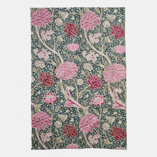 TEA TOWEL : WILLIAM MORRIS : CRAY DESIGN (Vertical)