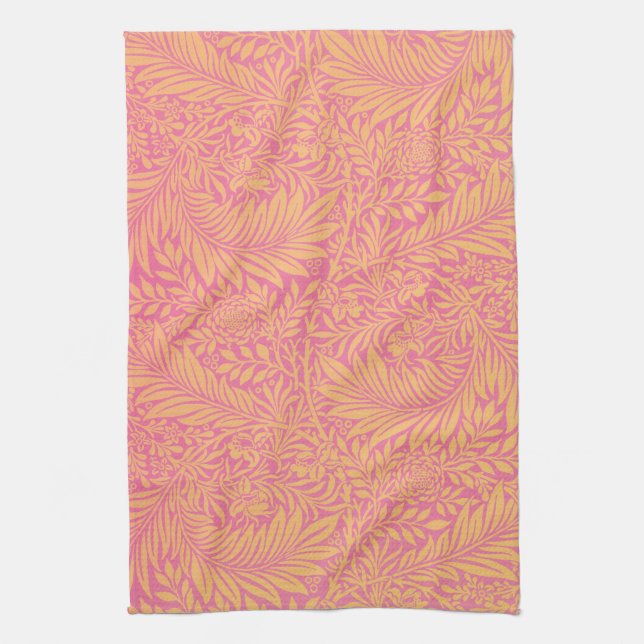 TEA TOWEL : WILLIAM MORRIS : LARKSPUR (Vertical)