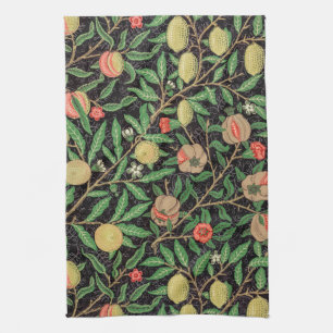 TEA TOWEL : WILLIAM MORRIS : POMEGRANATE