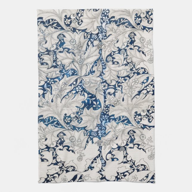 TEA TOWEL : WILLIAM MORRIS : WALLFLOWER (Vertical)