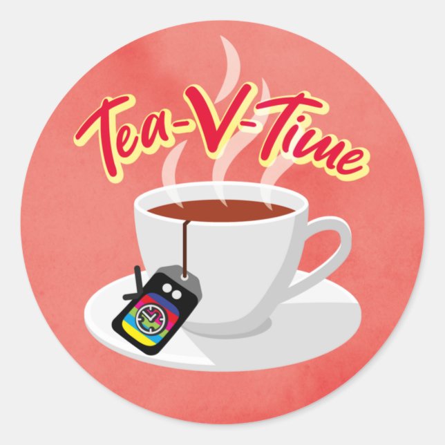 Tea-V-Time Sticker (Front)