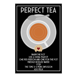 Tea Wall Art Poster Print