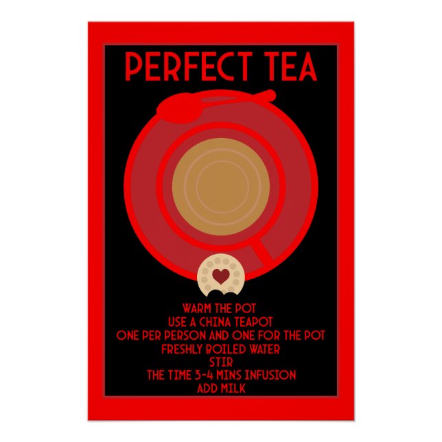 Tea Wall Art Poster Print (Front)