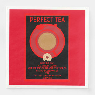 Tea Wall Art Poster Print Napkin