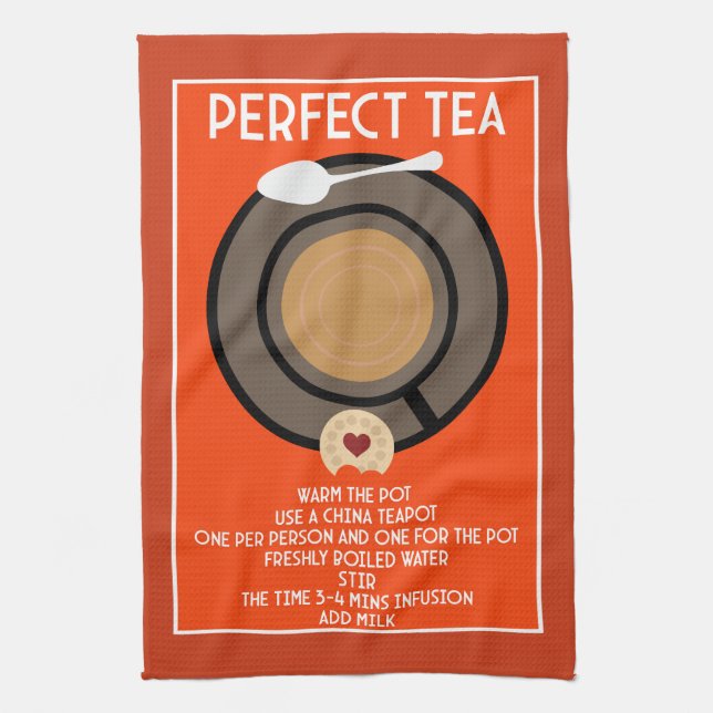 Tea Wall Art Poster Print Towel (Vertical)