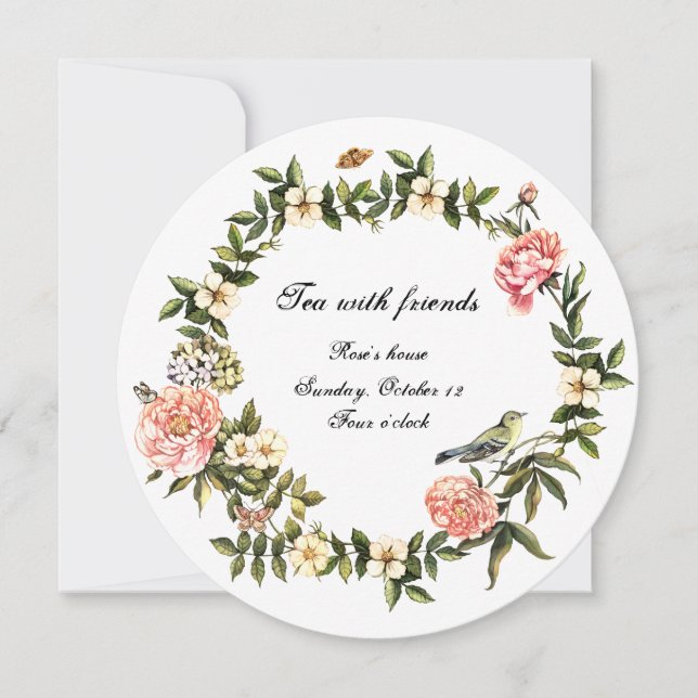 Tea With Friends Invitation (Front)