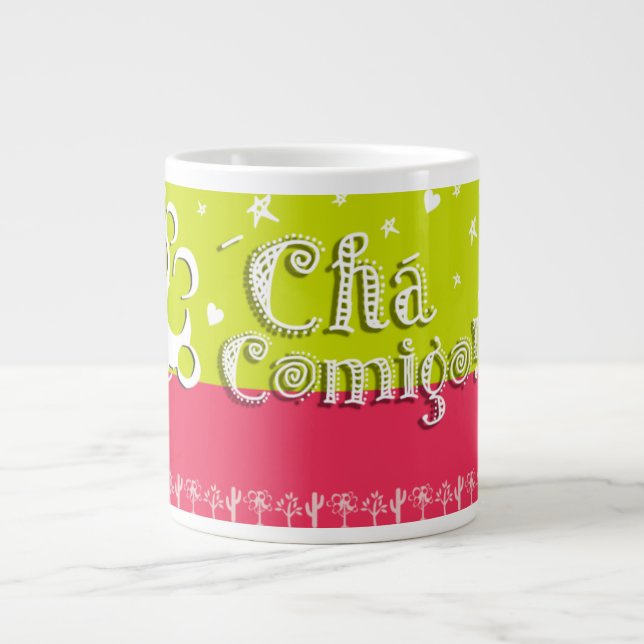 Tea With Me Large Coffee Mug (Front)