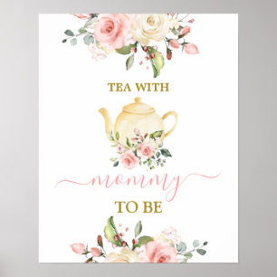 Tea With Mummy To Be Shower girl sign