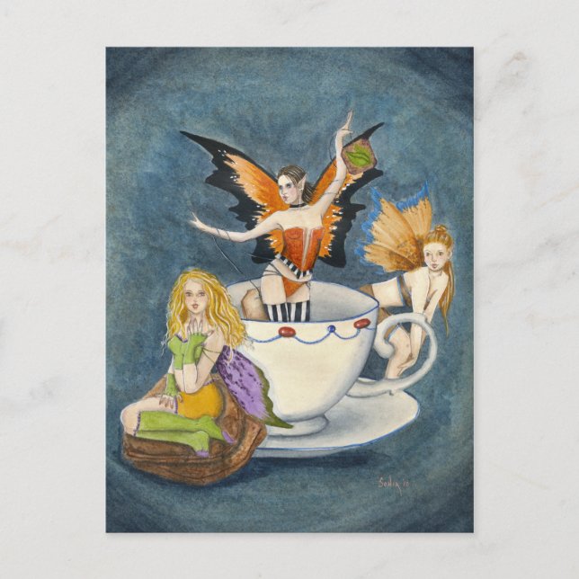 Tea with Strumpets Postcard (Front)
