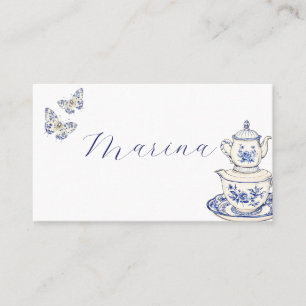 Tea with the mom to be place card