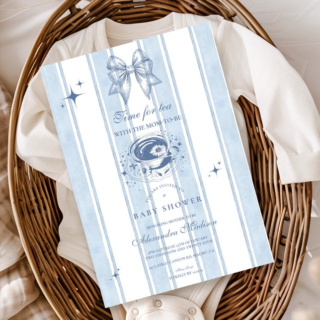 Tea With The Mum To Be Baby Shower Invitation (Creator Uploaded)