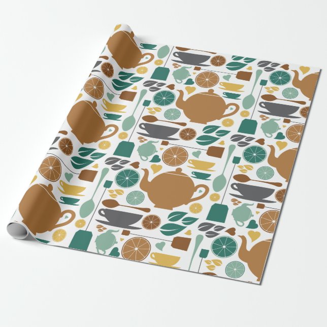 Tea Wrapping Paper (Unrolled)