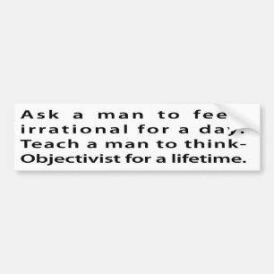 Teach a man... bumper stickers