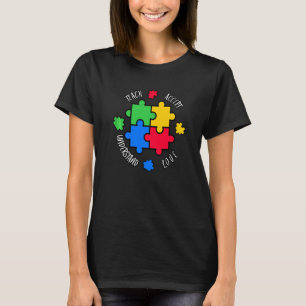 Teach Accept Love Understand April Autism Awarenes T-Shirt