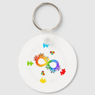 Teach Accept Understand Love Autism Awareness Infi Key Ring