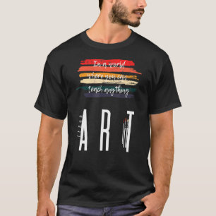 Teach Art Back To School Grade Teacher Retro Vinta T-Shirt