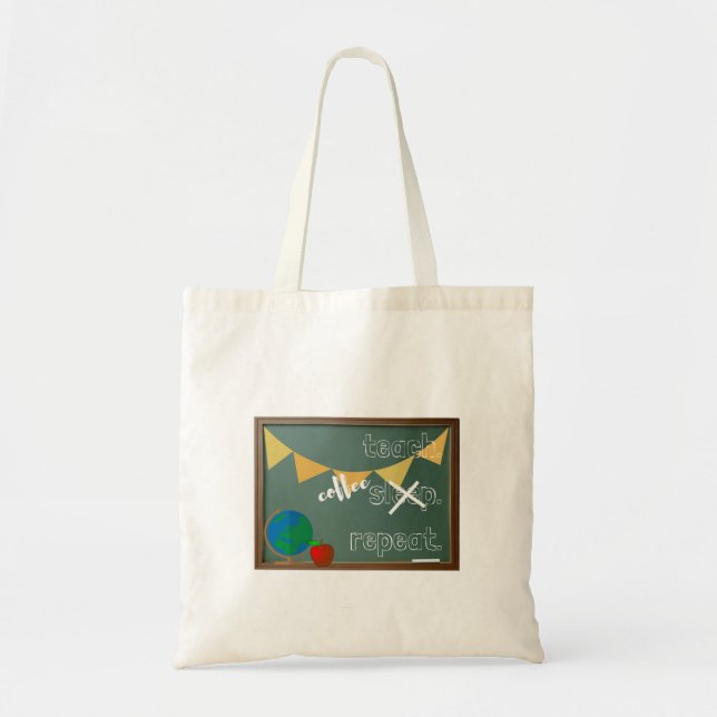 Teach. Coffee. Repeat. Tote (Front)