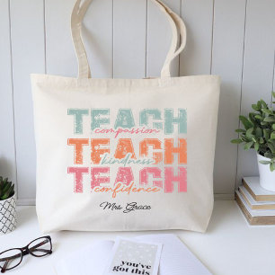 Teach Compassion Kindness ,Personalised teacher  Tote Bag