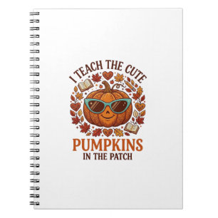 Teach Cute Pumpkins Patch Halloween Sunglasses_1 Notebook