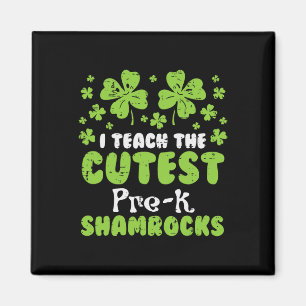 Teach Cutest Pre-k Shamrocks St Patricks Day Teach Magnet