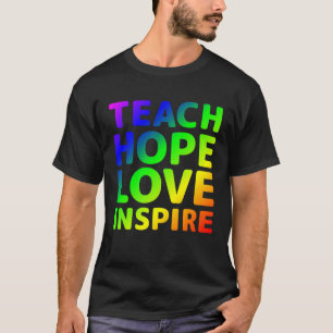 Teach Hope Love Autism Awareness Choose Kindness T T-Shirt