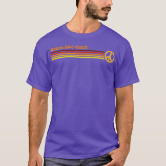 Teach in Sunset Retro Stripes T-Shirt