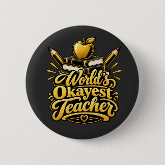 Teach Inspire Repeat Funny Teacher Gift 6 Cm Round Badge