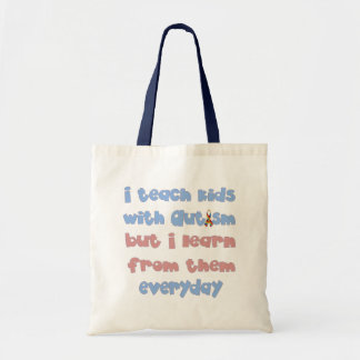 Teach Kids with Autism - Awareness Ribbon Tote Bag