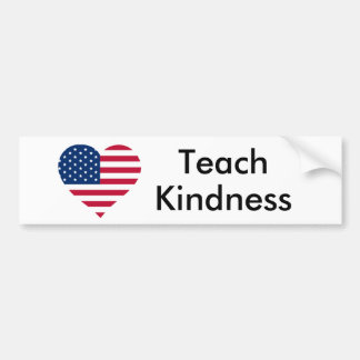 Teach Kindness United States Bumper Sticker
