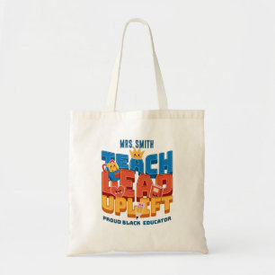 Teach. Lead. Uplift. Personalised Budget Tote Bag