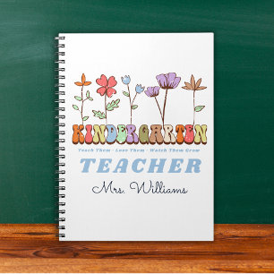 Teach Love Grow Wildflowers Kindergarten Teacher Notebook