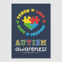 Teach Love Hope Inspire Autism Awareness