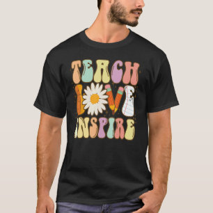 TEACH LOVE INSPIRE Back to School Cute Teacher Men T-Shirt