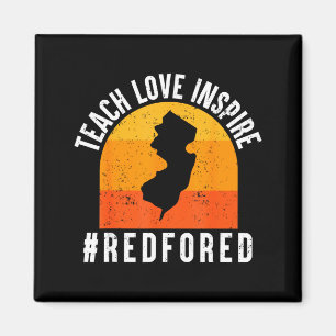 Teach Love Inspire Back to School New Jersey Magnet