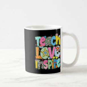 Teach Love Inspire Back To School Teacher Kids Boy Coffee Mug