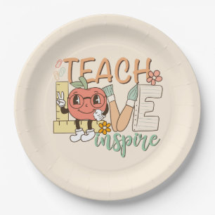 Teach Love Inspire – Cute School Supplies Paper Plate