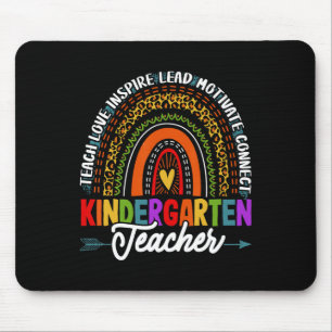 Teach Love Inspire Kindergarten Teacher Byck To Sc Mouse Pad
