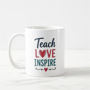 Teach Love Inspire Personalised Coffee Mug