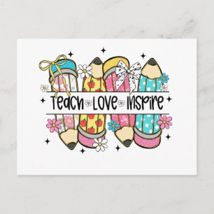 Teach Love Inspire Postcard