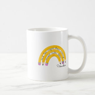 Teach Love Inspire Rainbow Pencil Teacher Ck To Sc Coffee Mug