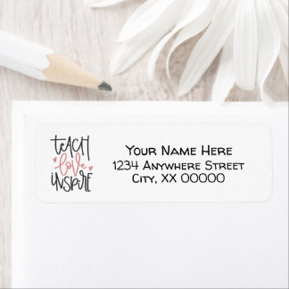 Teach Love Inspire Return Address Label
