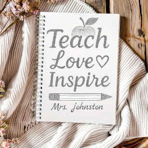 Teach Love Inspire Spiral Photo Notebook