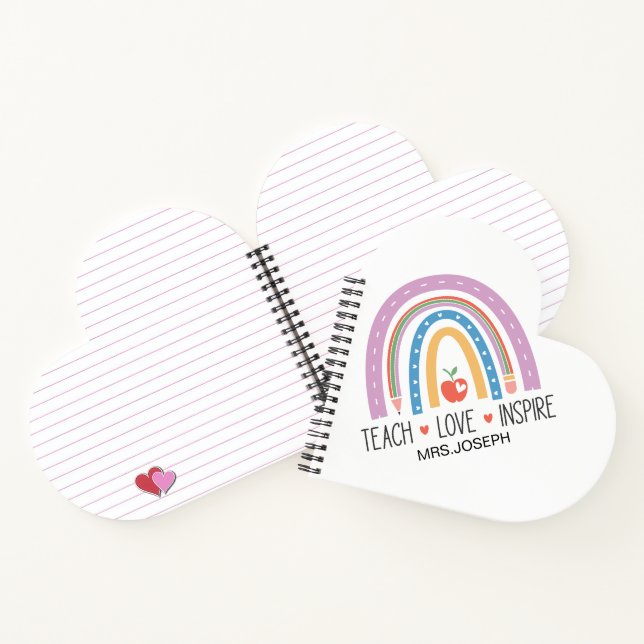 Teach Love Inspire Teacher  Notebook (Inside)