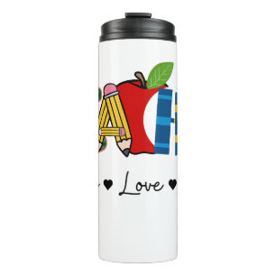 Teach Love Inspire Teacher Scholl 10th day Thermal Tumbler