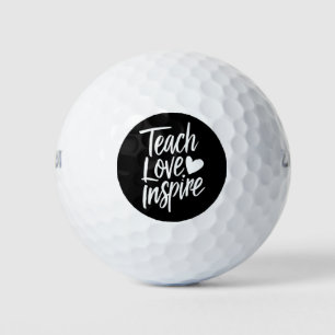Teach Love Inspire Teacher's Day Gift Teacher Life Golf Balls