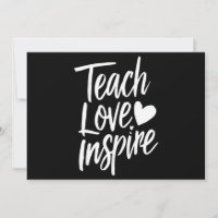 Teach Love Inspire Teacher's Day Gift Teacher Life