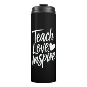 Teach Love Inspire Teacher's Day Gift Teacher Life Thermal Tumbler