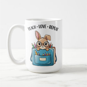 Teach Love Repeat School Coffee Cup
