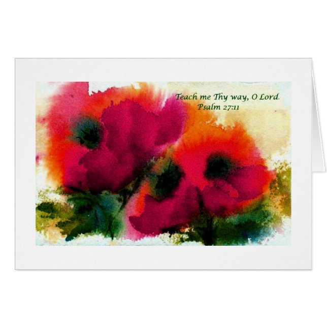 Teach me Thy way O Lord   Psalm 27:11 (Front Horizontal)